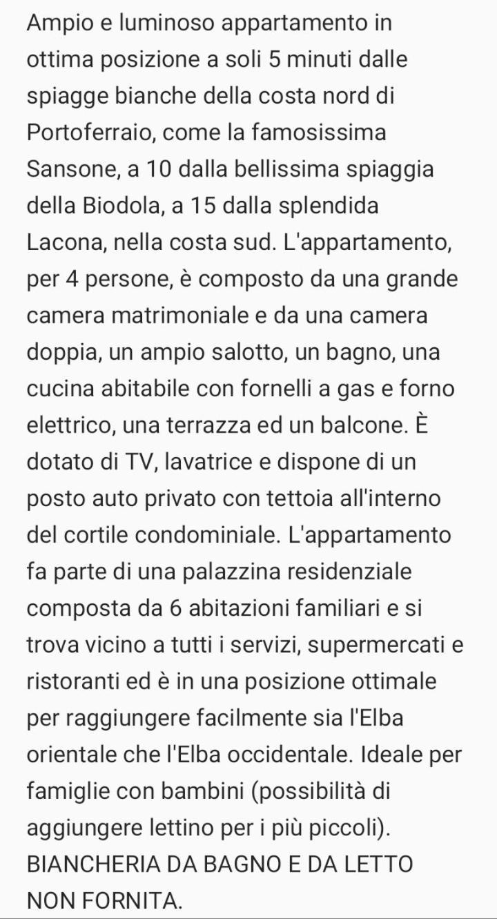Appartamento Orti Portoferraio Rum bild